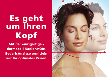 Kopfkissen - Mit der Nachenstützbedarfsanalyse das optimale Kopfkissen finden 
