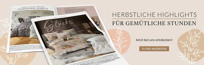 Glücksgefühle - Schönes für den Herbst - Jetzt bei Betten Baumgärtner