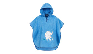 Morgenstern Badeponcho 1-3 Jahre, Luxus Baumwolle, Elefant, blau