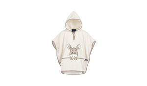 Morgenstern Badeponcho, Esel, reine Baumwolle creme, 1-3 Jahre